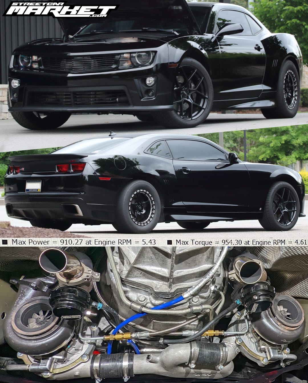 910whp AGP Twin Turbo 2010 Chevrolet Camaro SS For Sale