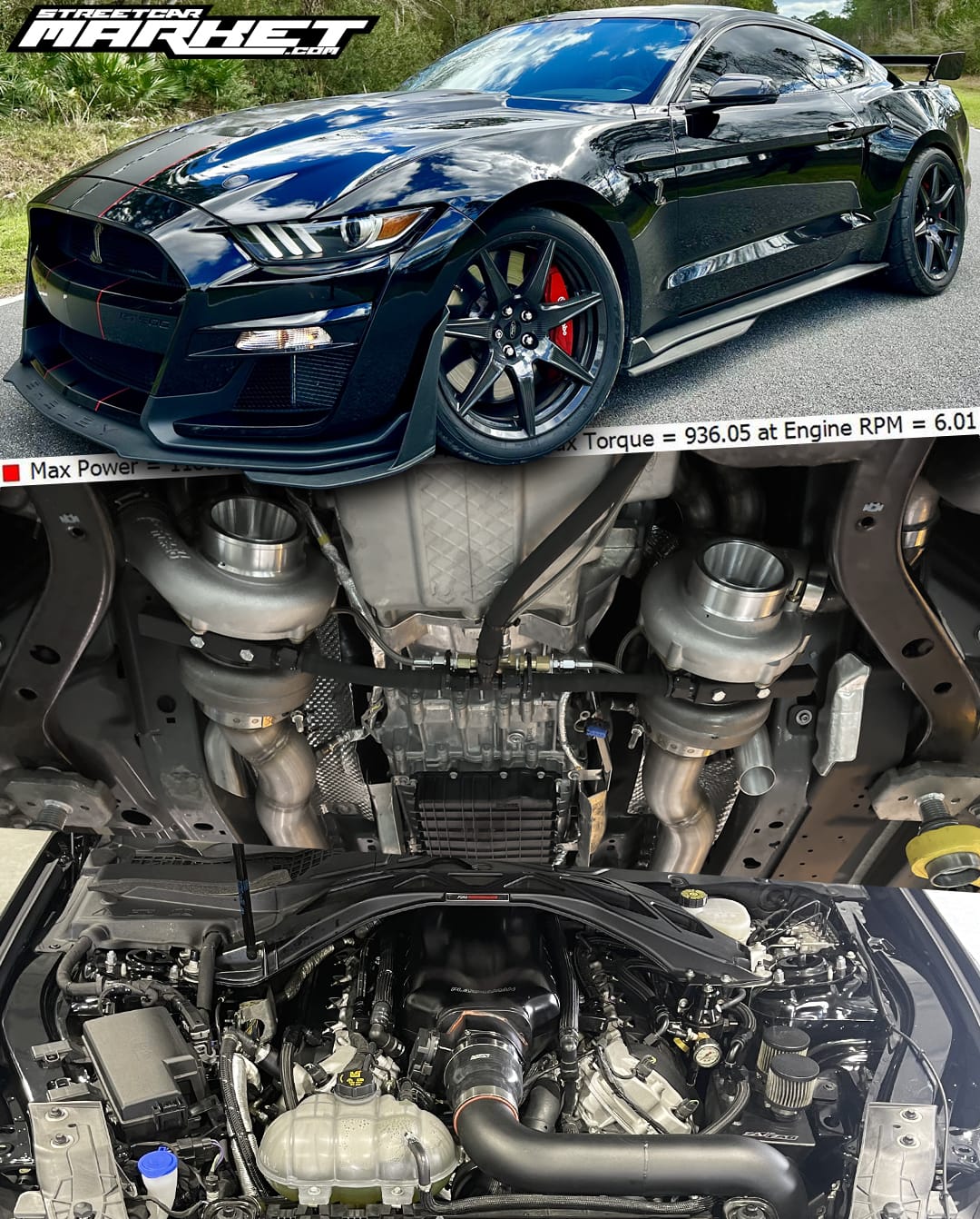 1191whp 2021 Ford Mustang Shelby GT500 CFTP