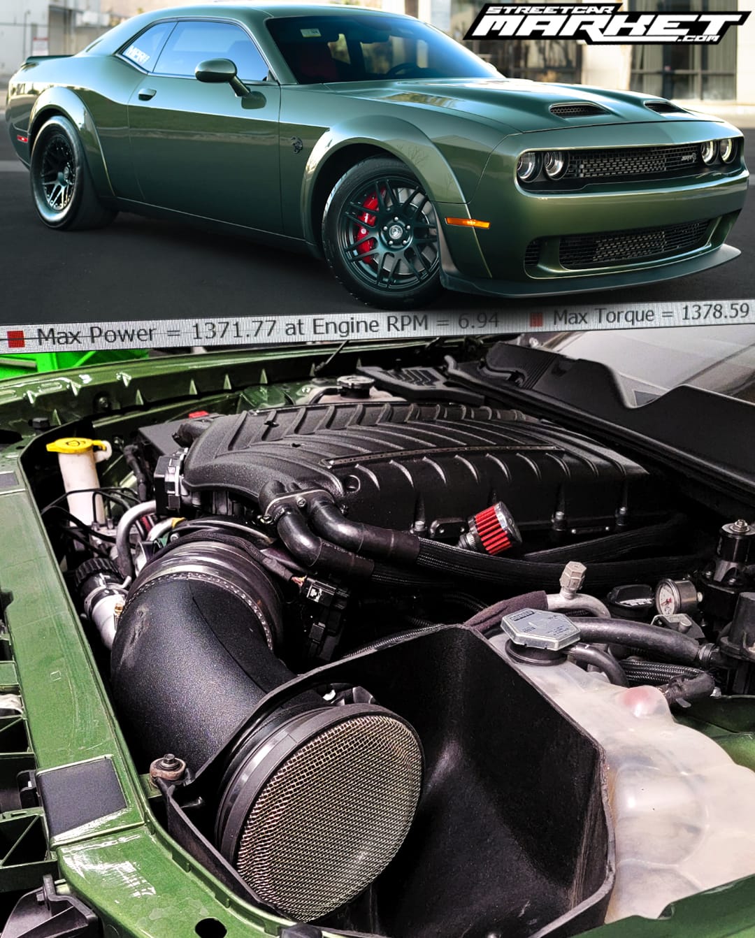 1495whp 2020 Dodge Challenger SRT Hellcat Redeye Widebody